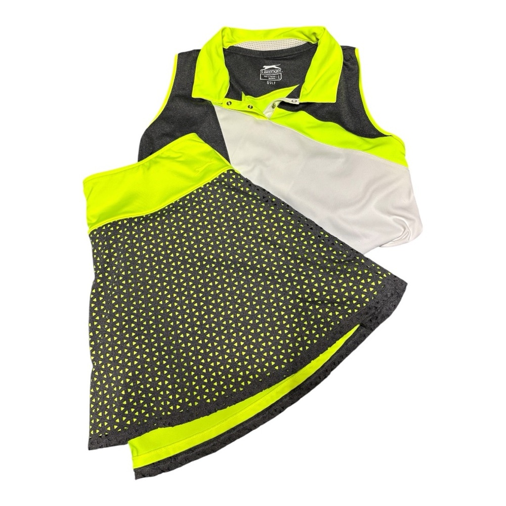 Slazenger Women’s Golf Outfit- Size L, stitching added to make fit like M